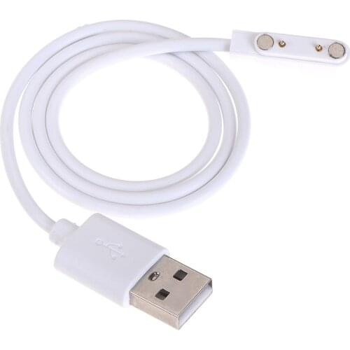 2Pin 7.62mm Spacing Smart Watch Cable Wristbands Magnet Charging Line Cable Emergency Backup Charger