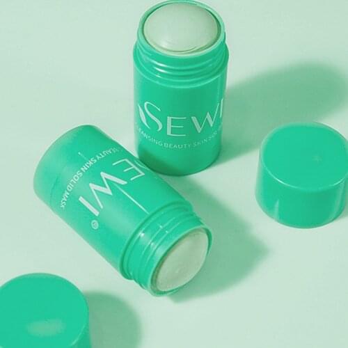 Clean Face Mask Green Tea Clean Face Mask Stick Cleans Pores Deep Moisturizing Hydrating Whitening Care Face TSLM1