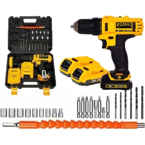 42 W 5 Ah Sjs Metal Gearbox Double Cordless Drill Impact Rechargeable Master Set Metal Transmission Speed Screwing