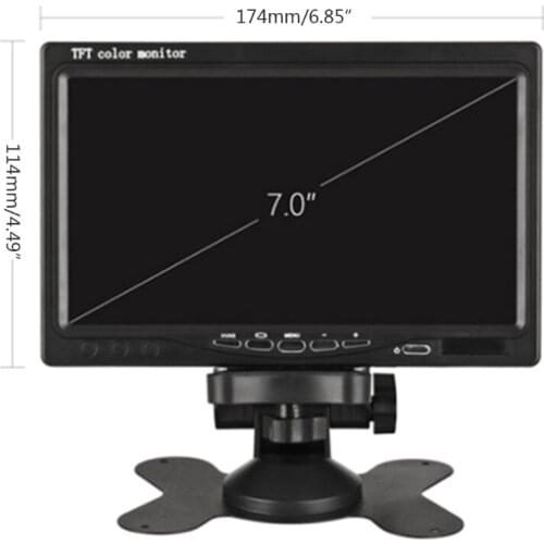 Multi-purpose 7 Inch LCD Monitor 480*234 Resolution Display Adjustable Stand for Different View Angle