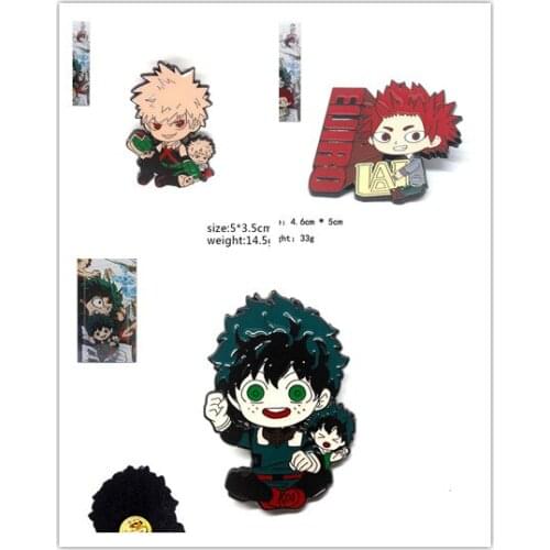 My Hero Academia Q Fashion Anime Brooches Decoration Pin Cartoon Brooch Badge Bag Pins Unisex Jewelry Gifts New