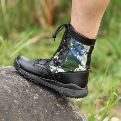 New Army Boots Men Tactical Military Super Light Climbing shoes Ultralight combat boots velvet spring hiking boots