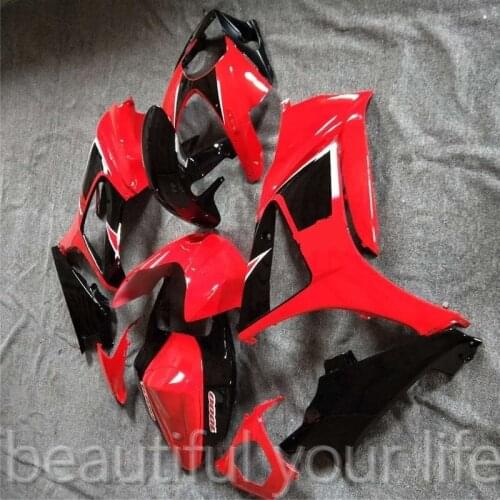 Bodywork fairings for Suzuki GSXR1000 GSX-R1000 2007 2008 K7 GSXR 1000 07 08 red black flame fairing set