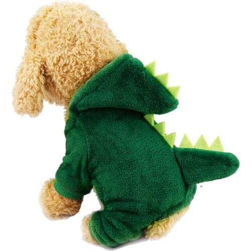 Pet Clothes Dog Clothes Dinosaurs Turned Into Pet Clothes Autumn and Winter Warm Four-legged Clothes Dog Cat Clothes