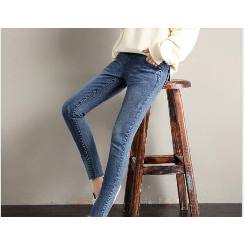Autumn winter Maternity Jeans for Pregnant Women Pregnant Pants Pregnancy Clothes Add velvet to keep warm Maternity Pant Large