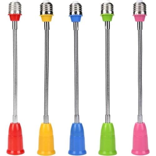 E27 LED Light Bulb Holder Universal Flexible Extension Lamp Adapter Socket for Home Bulb Base Lighting Lamps Accessories