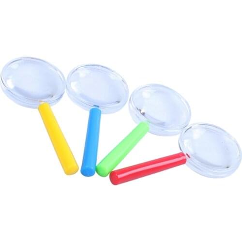 4pcs plastic mini magnifying glass childrens toys