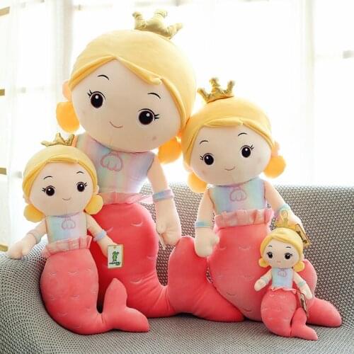30cm/40cm Mermaid Princess Plush Dolls Stuffed Plush Toys Girls Doll Plush Pillow Birthday Gifts