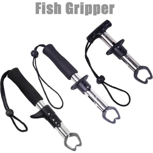 Control Fish Clamp Device Lures Stainless Steel Fishing Lip Grip Holder Pliers