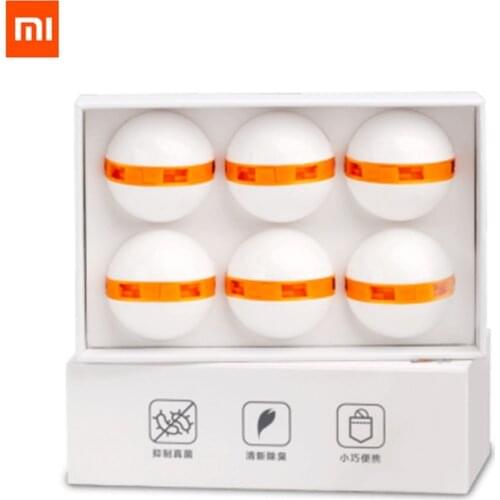 Xiaomi mijia 6pcs Clean-n-Fresh Deodorant Shoe Balls Cleaner Rotary Switch Inhibit Fungus Deodorant For Smart Home Life