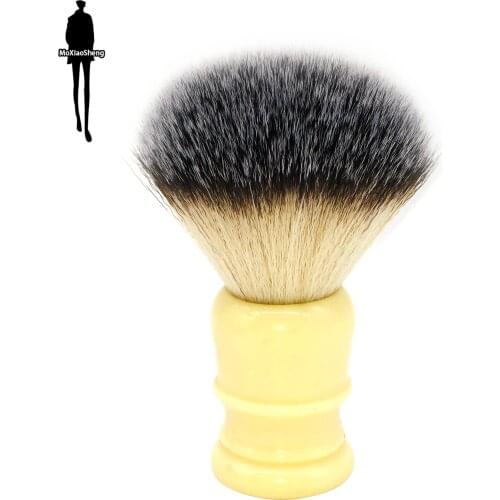 Beard Brush Safety Shaving Resin White Beard Brush Handle MenS Shaving Brush MenS Shaving Tools