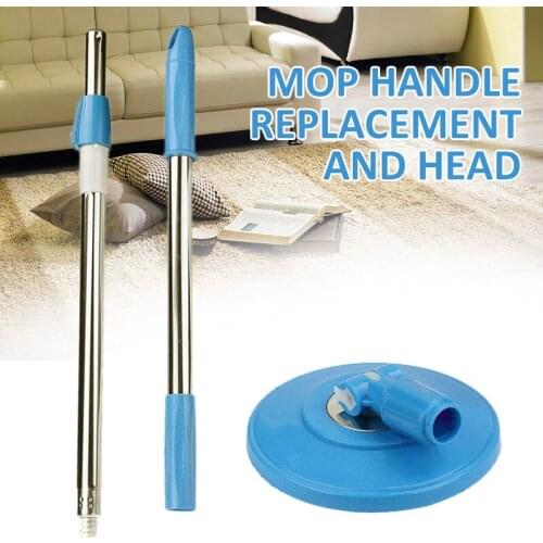 360 Degrees Rotating Floor Mop Spin Mop 304 Stainless Steel Handle Replacement Kit No Foot Pedal Version Plastic Mops