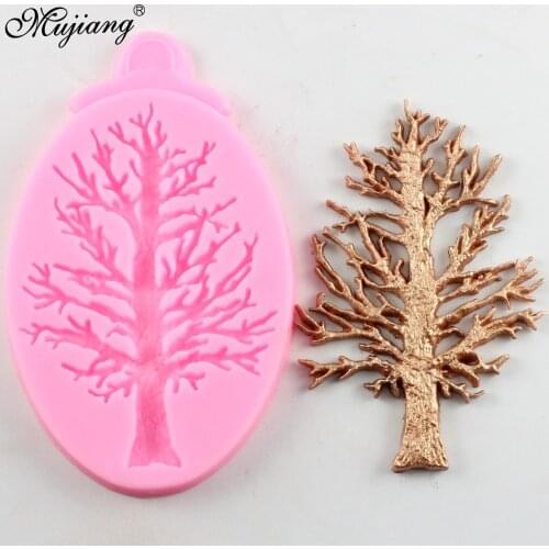 Tree Shaped Silicone Mold Chocolate Candy Molds Christmas Tree Cake Border Fondant Cake Decorating Tools Cupcake Baking Mould