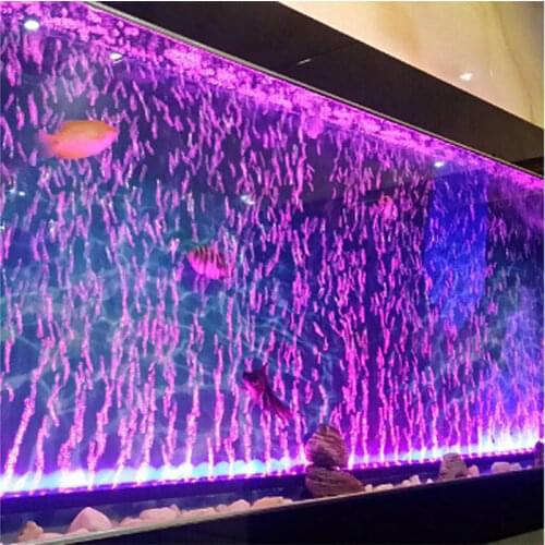 LED Air Bubble Light Aquarium Lamp Underwater Submersible Fish Tank Light Color Changing Making Oxygen for Fish Tank