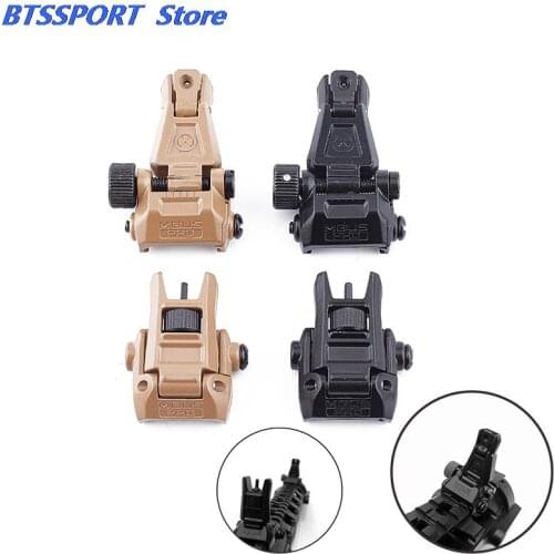 Tactical Metal MBUS PRO Sight Flip-Up Front & Rear Sight Set for M4 AR15 20mm Picatinny RIS /RAS Rail Hunting Sight