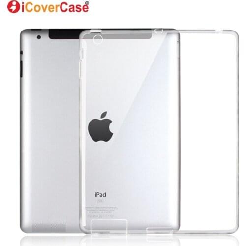 Protector Shell Case For Apple iPad 4 3 2 iPad4 Silicon Cases Cover Clear Color Soft Skin Tablets Pad Accessory Etui Coque Capa