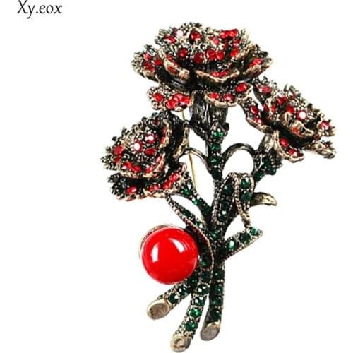 Women Brooches Trendy Chic Merry Christmas Plant Cute Hollow Flower Party Gifts