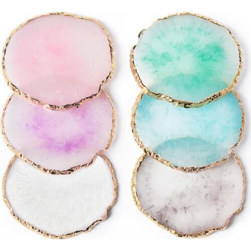 1Pc Round Manicure Display Board Resin Stone Painting Palette Nail Gel Color Show Shelf Practice Nail Art Plate Palette Tips