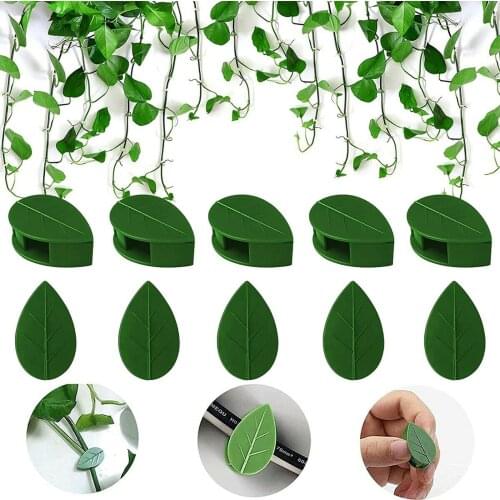 10pcs Plant Fixture Clip Self Adhesive Garden Plant Climbing Wall Fastener Tied Fixture Vine Buckle Hook Plant Stent Supports
