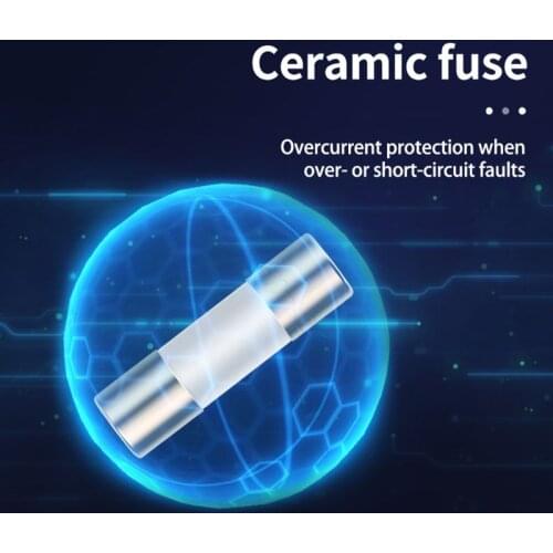 20pcs Ceramic Fuse For Multimeter Instrument 600mA 10A Ceramic British Plug Fuse