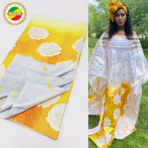 2021 Latest Style Printed Bazin Riche Brocade For Women Or Men Wedding Clothing Top Quality 100% Cotton Bazin Riche Gextczer