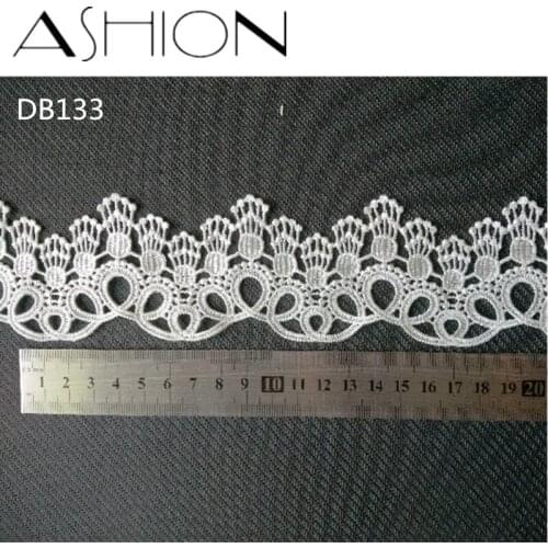 4 yards 60MM white Embroidered net Lace Fabric DIY skirt hem Dance costumes Garment Accessories lace trim Sewing Craft LP-DB133