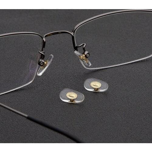 5 Pair Glasses Nose Pads Adhesive Silicone Nose Pads Non-slip White Thin Nosepads for Glasses Eyeglasses Sunglasses