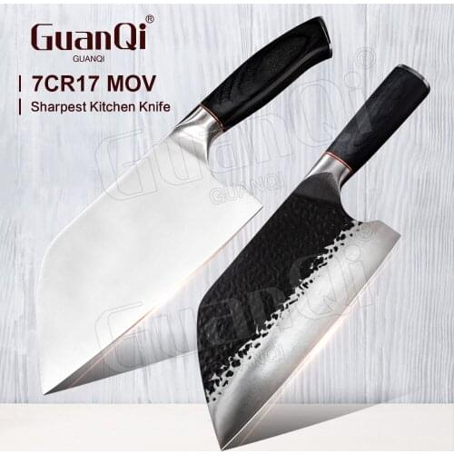 8 Inch Handmade Forged Chef Butcher Knife Utility Forged Butcher Knife High Carbon Stainless Steel Kitchen Cleaver Slicing Knife