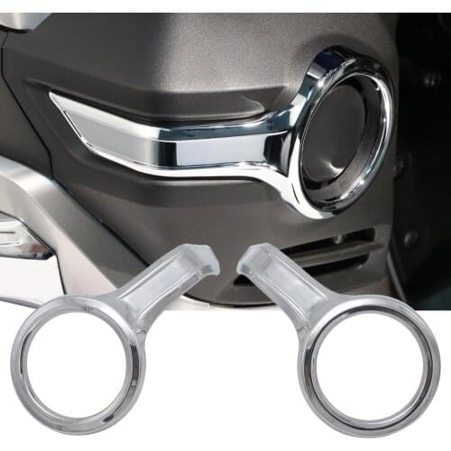 Motorcycle Accessories Chrome Fog Light Trim Rings Case for HONDA Goldwing GL1800 2018-2020