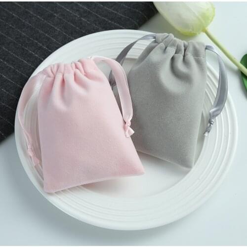 Thick Velvet Jewelry Bag for Wedding Party Candy Gift Pouch Custom Jewelry Display Earring Bracelets Packing Mariage Organizer