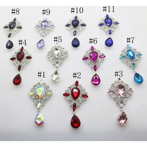 KELRAN 2PCS/LOT Brooch buttons 38*65mm Wedding Wine glass Decoraation clothing metal brooch DIY crafts Accessories