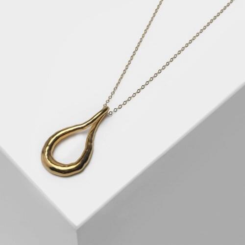 Amorita boutique Water drop pendant design retro necklace