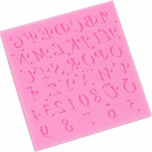 Letters Digitals For Silicone Cake Mold Cookie Decorating Fondant Cake Tools Jelly Candy Chocolate Molds