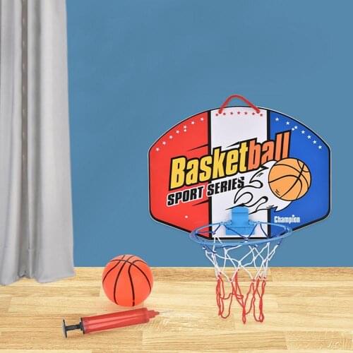 Kids Hanging Basket Ball Board Toy Children Hanging Basketball Hoop Indoor Door Wall Mounted Shot Sport Trainer Toy Set