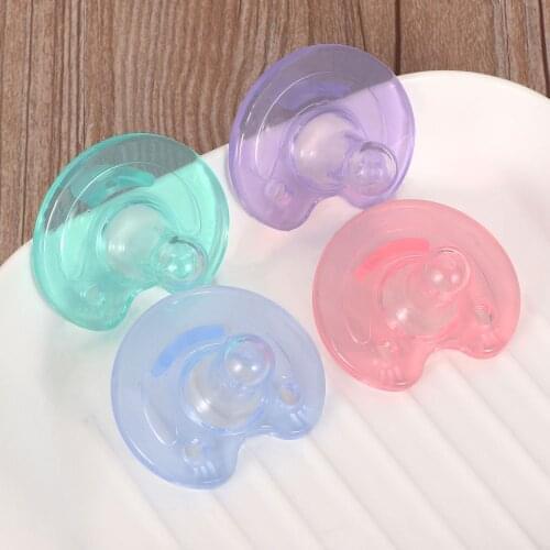 Newborn Baby Orthodontic Dummy Pacifier Transparent Infant Kids Food Grade Safety Silicone Teat Nipple Soother Fit For 0-3 years