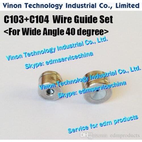 For Wide Angle 40° Wire Guide Set C103+C104 Ø0.20, Ø0.25, Ø0.30mm 431.112, 432.511, 432.512, 431.122, 200431122, 430.586, 100430