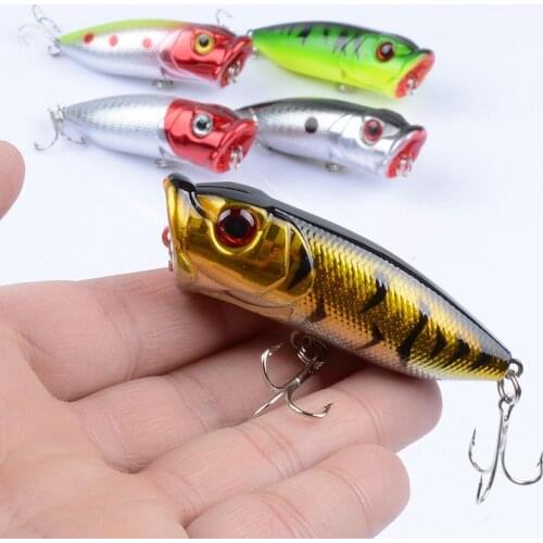 1Pcs 6.5cm/11.8g Wobblers Crankbait Popper Sea Fishing Lure Baits Simulation Artificial Hard Peche Leurre Swimbait For Fishing