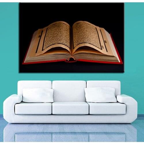 Islamic Calligraphy Art Canvas Painting Posters and Prints Religious Quran Book Bedroom Decoration Wall Picture for Living Room