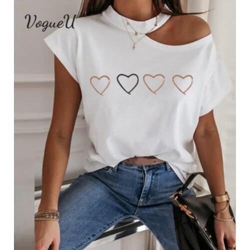 Summer Streetwear Casual Hot Style Elegant Off-shoulder Short-sleeved Letter Print Top Women 2021 Fashion Ladies Short-sleeved