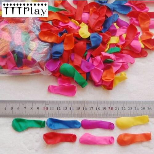 Hot 100pcs/lot No3 Small Balloon Gun Target Apple Latex Balloon Swimming Pool Summer Water Balloons Toys Birthday Party Supplies