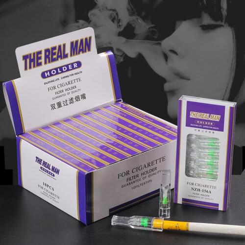 100pcs/lot disposable cigarette holder to abandon the dual filter cigarette filters for Men NZH - 156
