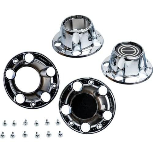 4Pcs Wheel Hub Center Cap Set w/ 2 OPEN For FORD Bronco/ F150 Truck 1980-1996 for Ford Van 1992-96 (4WD Models Only) Left Right