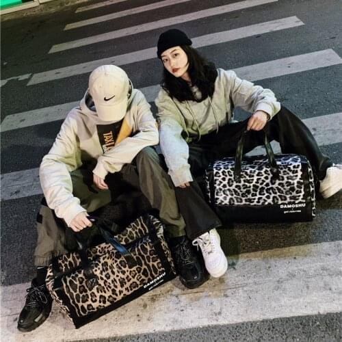 New Sexy Leopard Print Business Bag Womens Portable Travel Luggage Bag Outdoor Large-capacity Sports Gym Bag