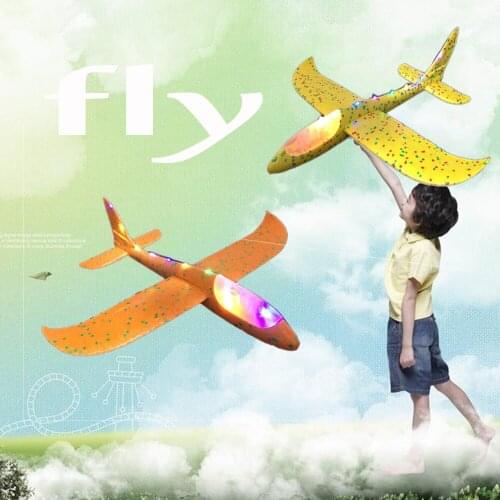 EPP Foam Outdoor Launch Glider Plane Kids Toys Hand throw airplane 48 cm Interesting Launch Throwing Inertial Model Gift funny