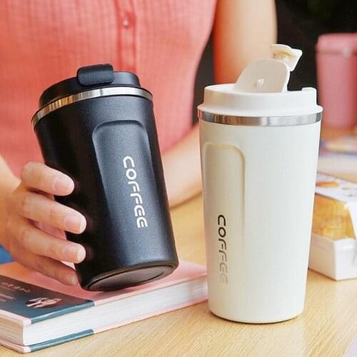 Stainless Steel Vacuum Thermos Portable With Slider Lid Insulated Leakproof Coffee Cup High-Value Accompanying Bre Own Water Cup