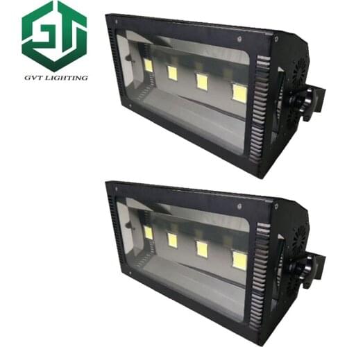 2pcs/lot Stage LED Strobe Light 400w( 4 SMD Leds x100 watt) Flashing Strobe Light with RGB color Light Replace Atomic 3000