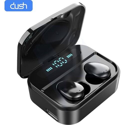 DUSH X7 Wireless Bluetooth Earphone 5.0 TWS Headset HIFI Mini In-ear Sports Running Earphone Support iOS/Android Phones HD Call