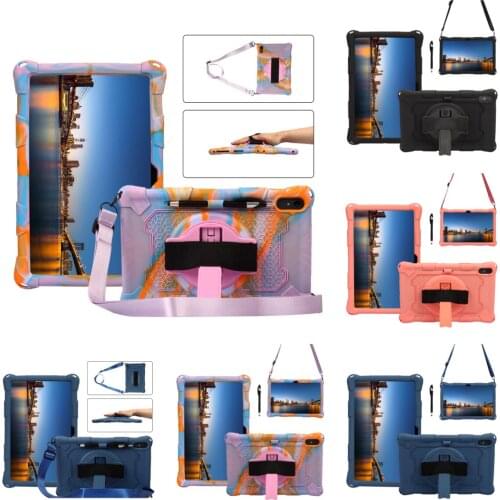 Smart 360 Rotation Ultra-thin Silicone Case for Samsung Galaxy Tab S7 SM-T870 SM-T875 11 Inch Tablet Cover with Strap + Pen