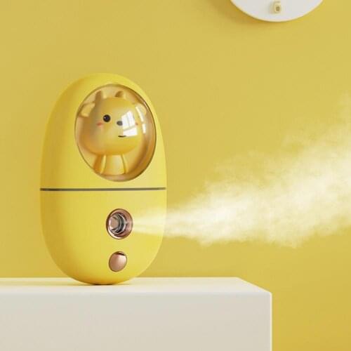 Cartoon Moisturize Mini Air Humidifier 1W USB 35ML Creative Air Purifier Essential Oil Diffuser for Home Car Fogger Mist Maker