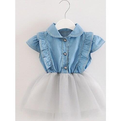 Weiogems Denim Dresses For Babies
